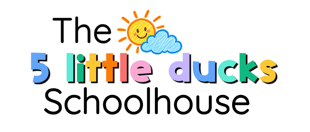 The 5 little ducks Schoolhouse logo